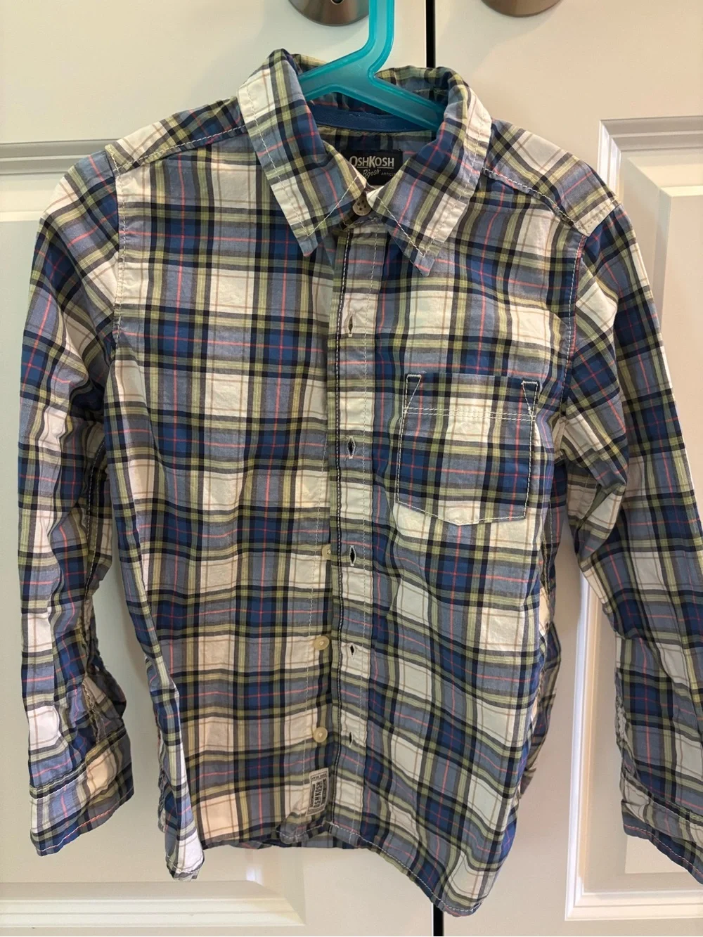OshKosh B'gosh Blue Plaid Button-Down Shirt